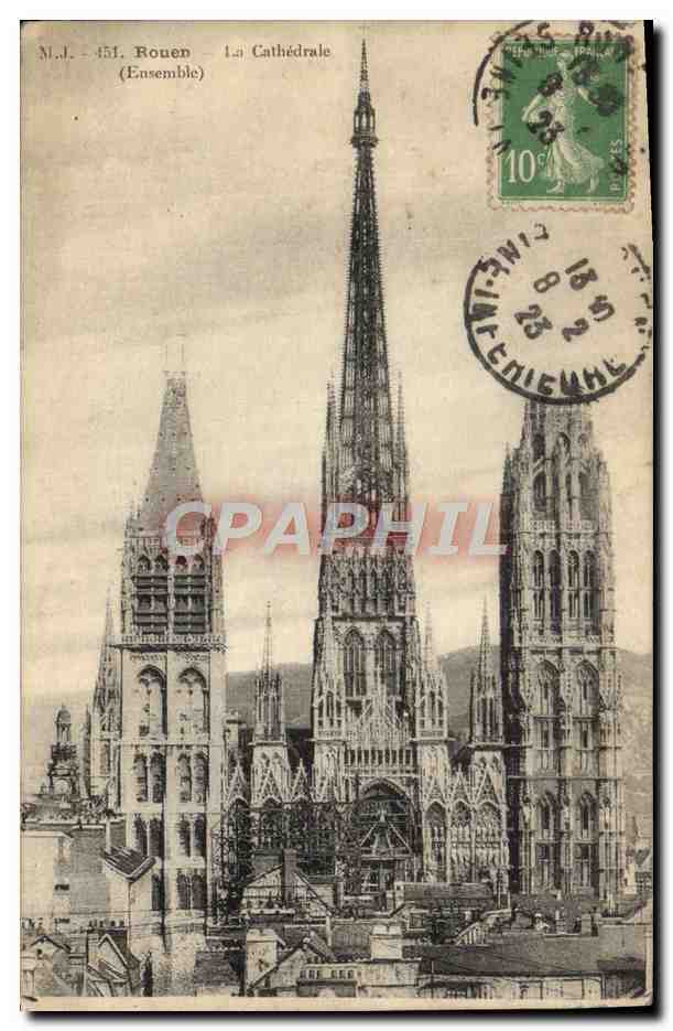 CPA Rouen La Cathedrale