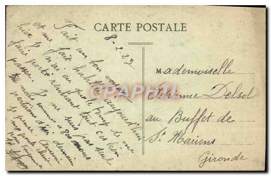 CPA Rouen La Cathedrale — Rückseite