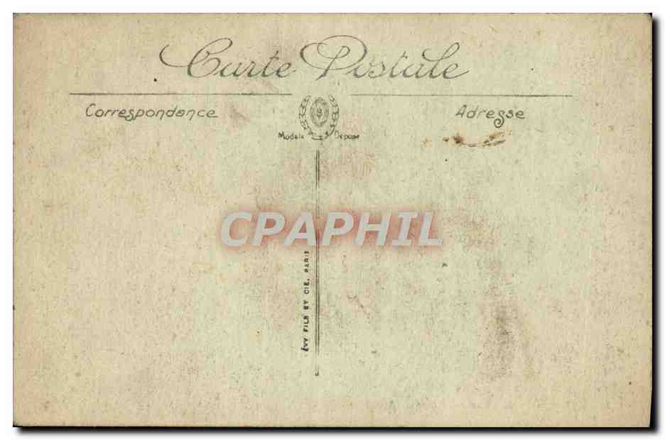 CPA Rouen La Cour Du Palais De Justice — Rückseite