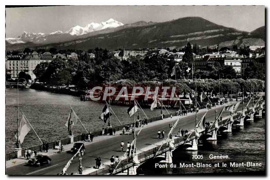CPM Geneve Pont Du Mont Blanc