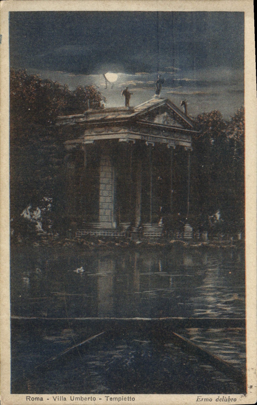 CPA Roma Villa Umberto Tempietto 
