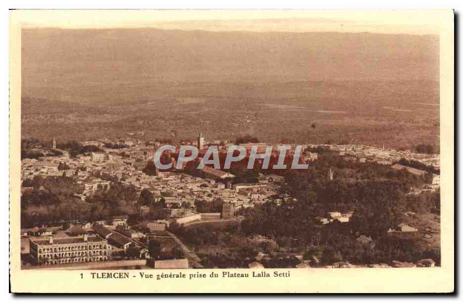 CPA Tlemcen Vue Generale Prise Du Plateau Lalla Setti