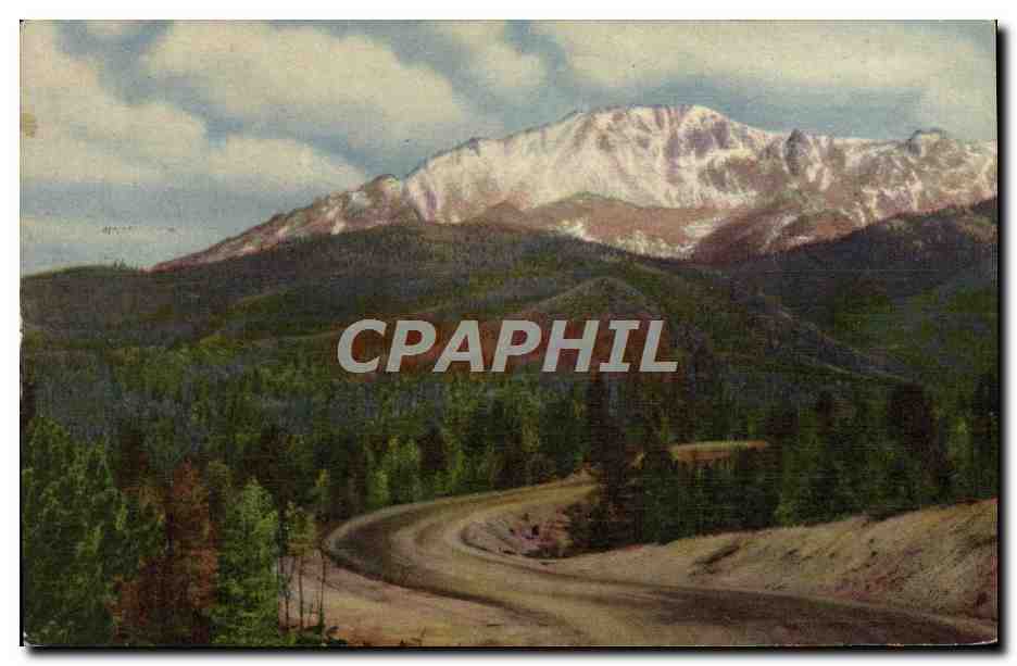 CPA The Pikes Peak Auto Highway Pikes Peak Region Colorado