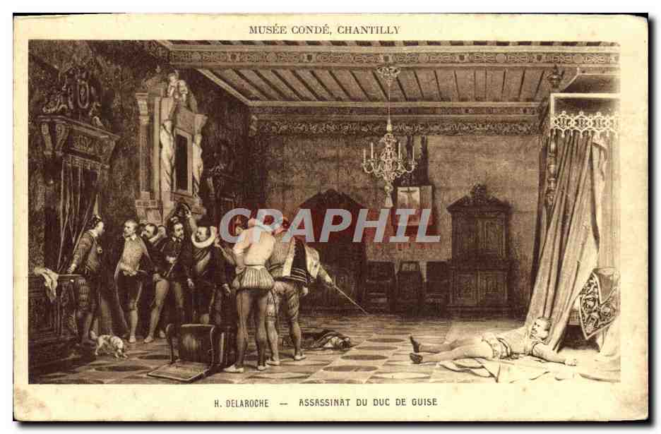 Assassinat du Duc de Guise — Musée Condé, Chantilly — H. Delaroche