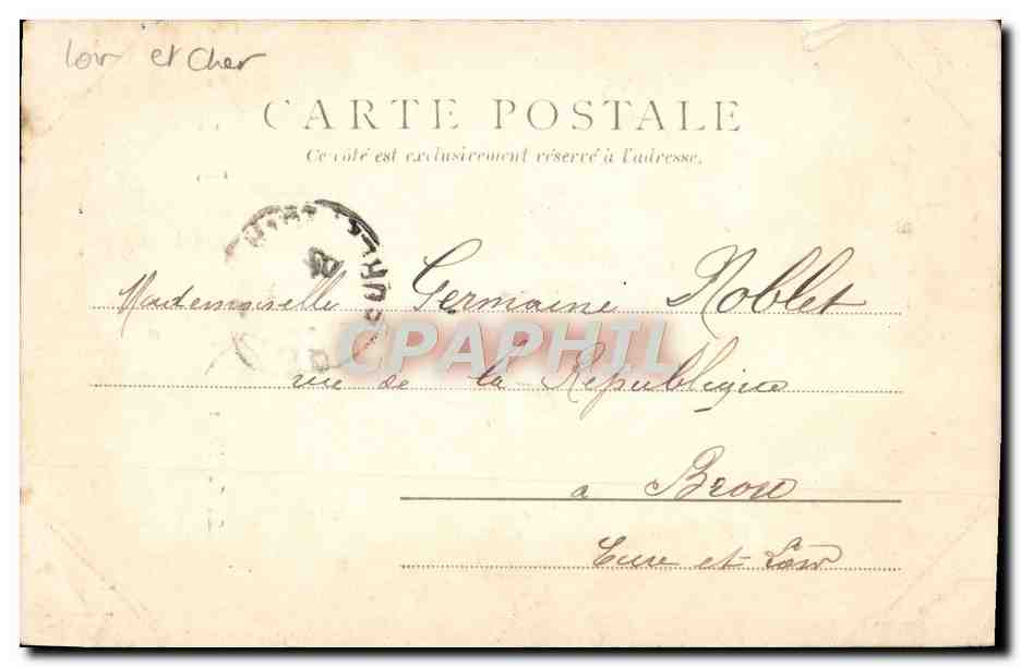 CPA La Chthedrale Blois — Verso