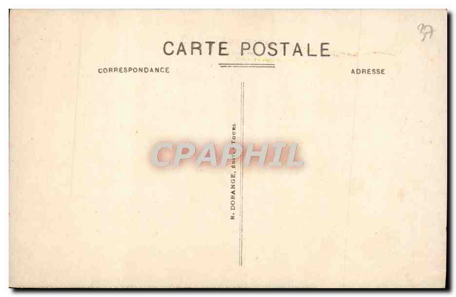 CPA Langeais Entree Du Chateau Le pont levis  — Rückseite