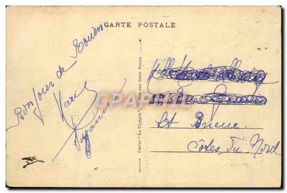 CPA Rouen Le Pot — Verso