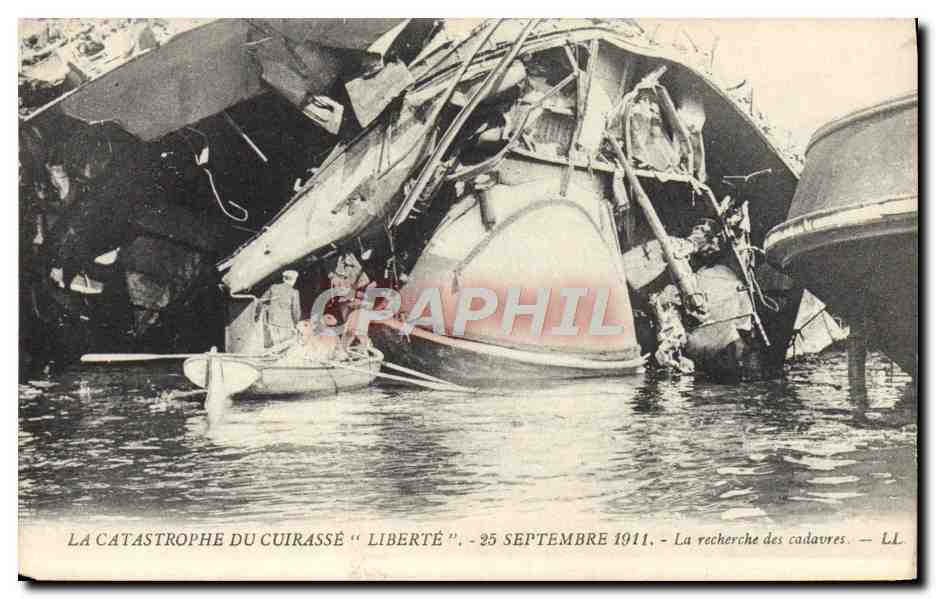 Catastrophe du cuirassé "Liberté" — 25 septembre 1911 — LL