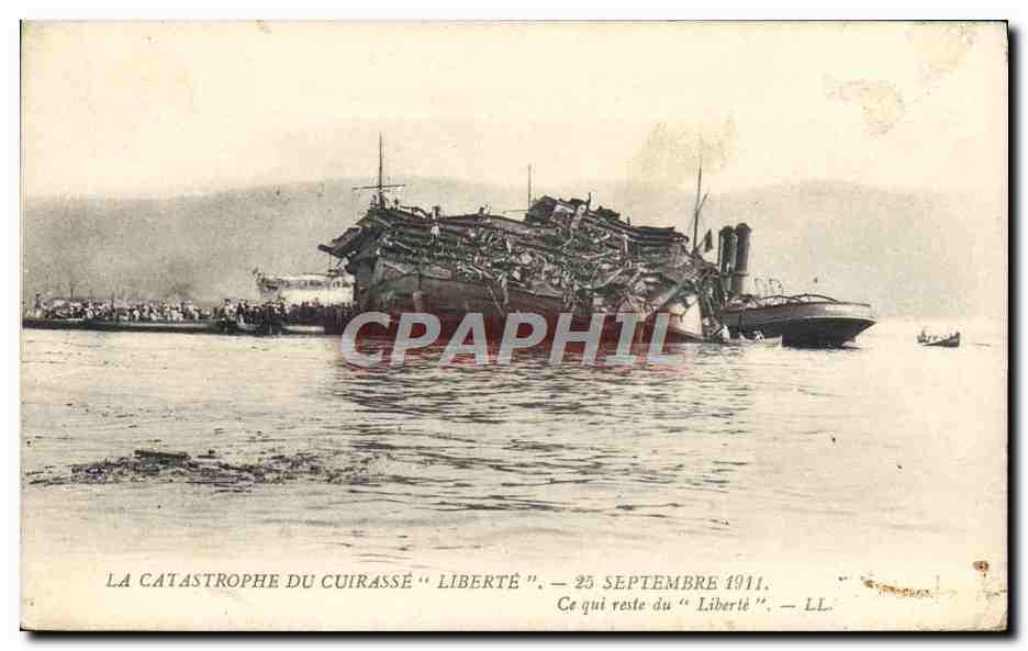 Catastrophe du cuirassé "Liberté" — 25 septembre 1911 — LL