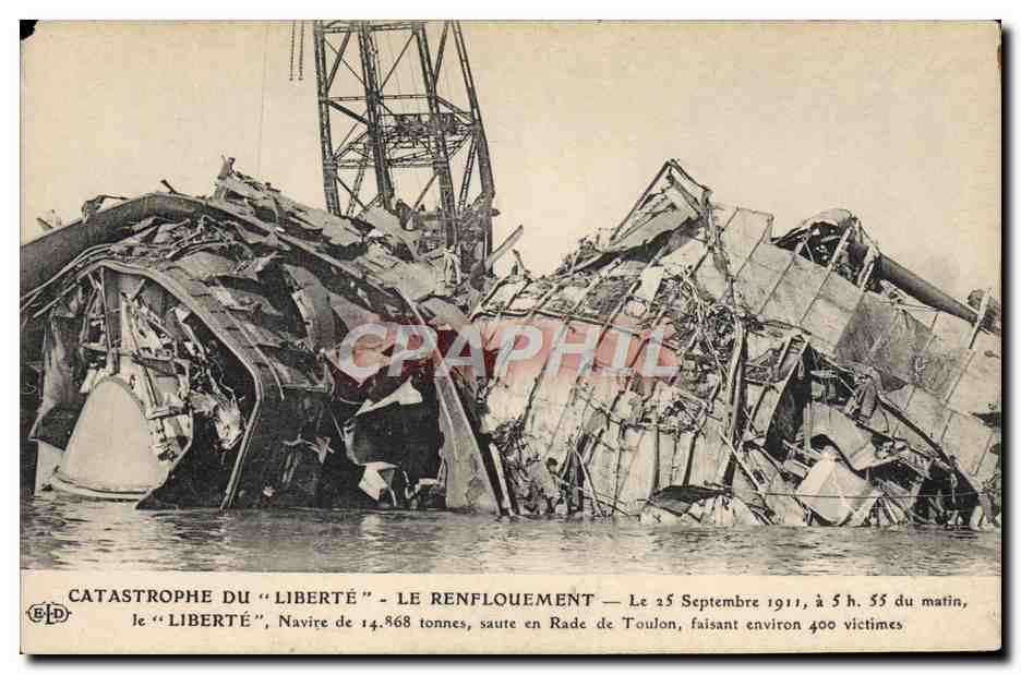 Catastrophe du "Liberté" — Le renflouement — Éditeur Lebey, Paris