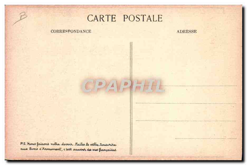 CPA Bateau Il veille Souscrivez — Verso