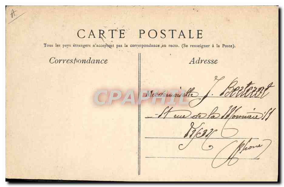CPA Bateau Un paquet de mer a bord d'un cuirasse La nuit  — Verso