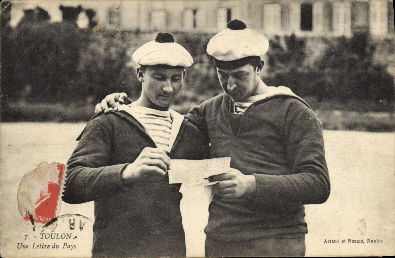 CPA Bateau Toulon Une lettre du pays