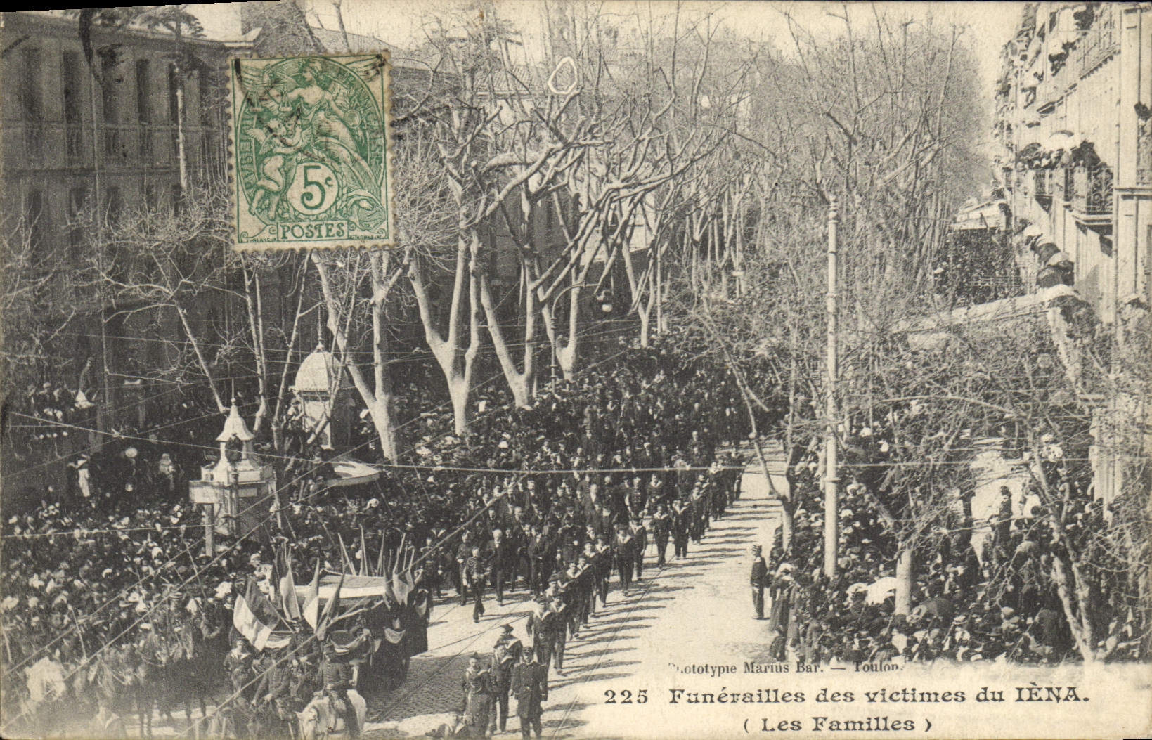 Funérailles des victimes du IÉNA — Les Familles — Lototype Marius Bar — Toulouse
