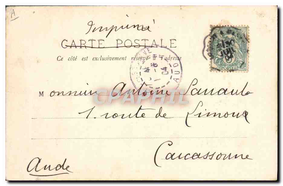 CPA Bateau L'inspection de l'amiral — Verso