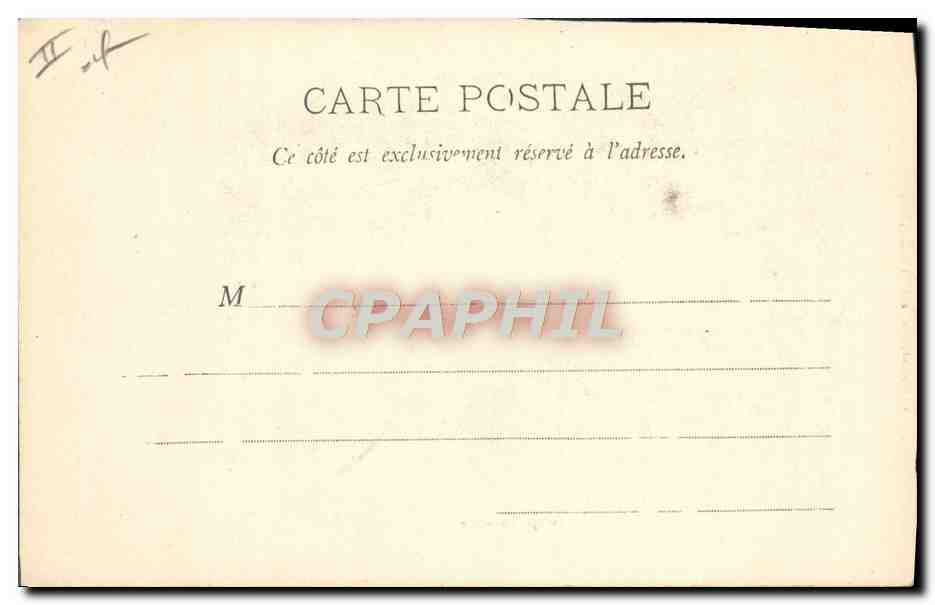 CPA Bateau Lavage du pont — Verso