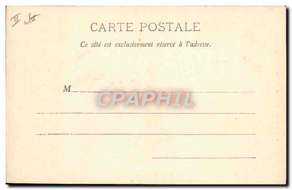 CPA Bateau La serie aux balais — Verso
