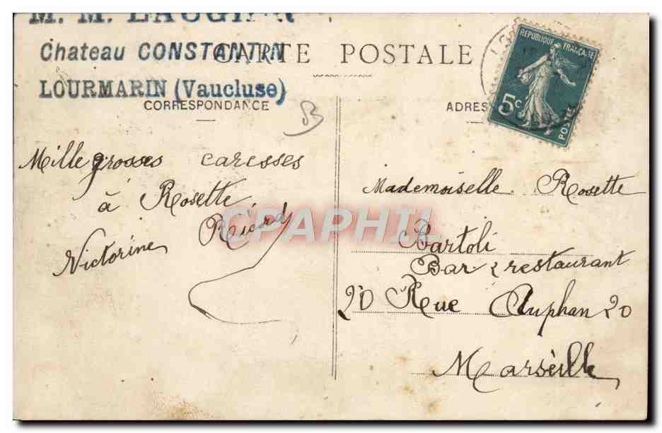 CPA Avion Aviation Lieutenant Chevreau sur monoplan Bleriot Cours Paris Rome Turin  — Rückseite