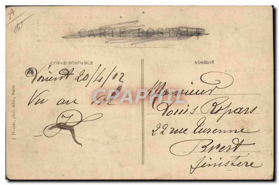 CPA Avion Aviation Monoplan Bleriot pilote par Louis Kuhling  — Back