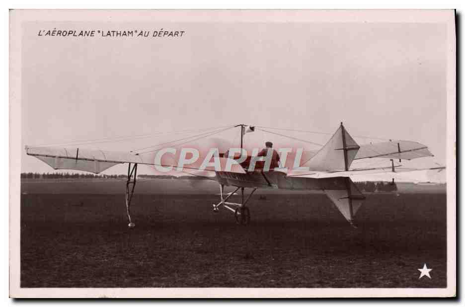 CPA Avion Aviation Aeroplane latham au depart 