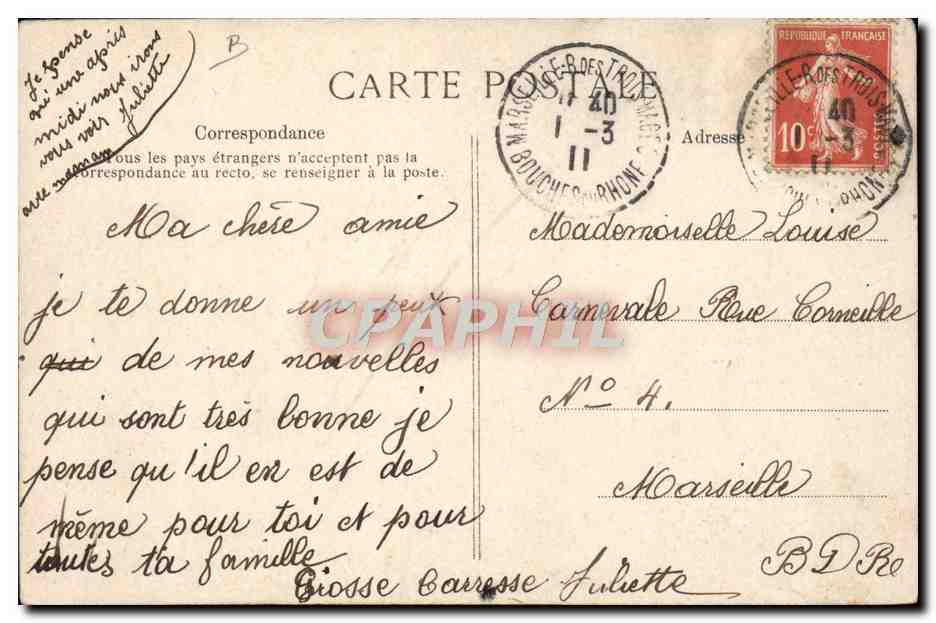 CPA Avion Aviation Weymann sur biplan Farman  — Rückseite