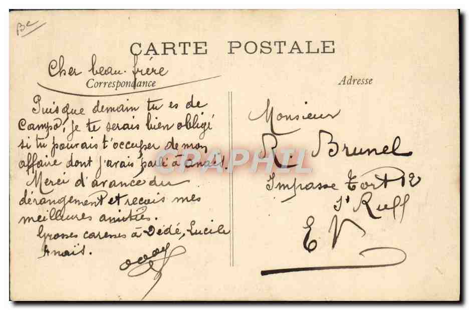 CPA Avion Aviation Buc Paris Rome 28 mai 1911 Biplan Sommer pilote par Kimmerling Automobiline — Rückseite