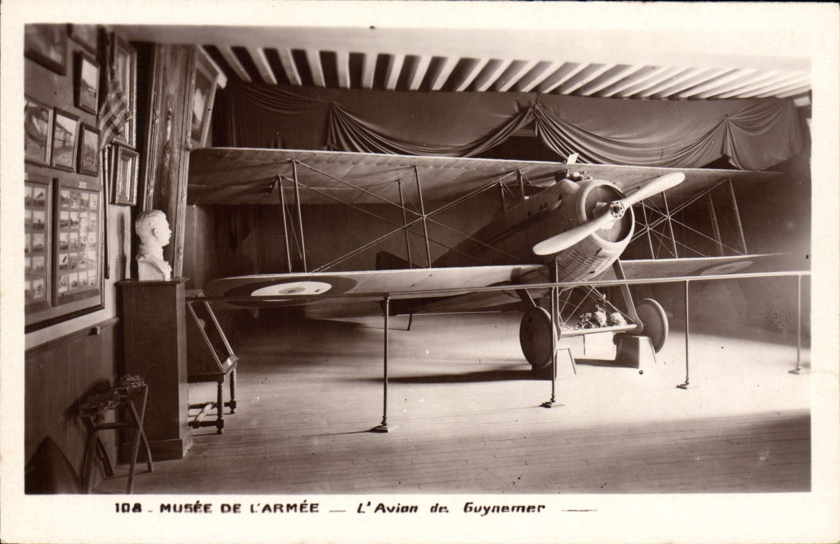 CPA Avion Aviation Musee de l'armee Avion de Guynemer 