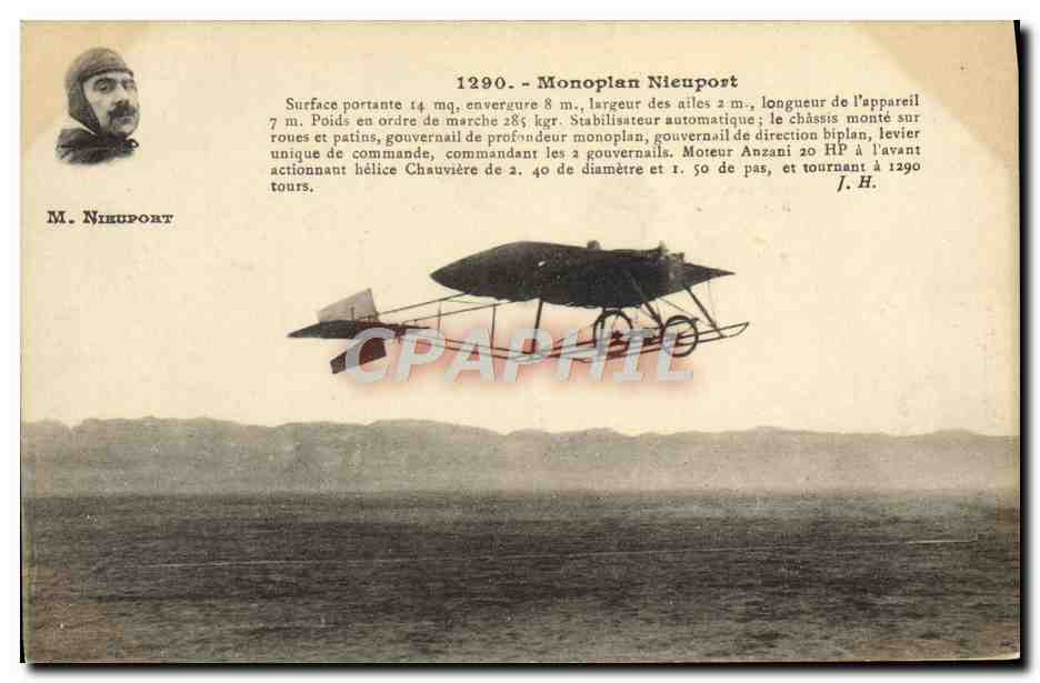 CPA Avion Aviation Monoplan Nieuport 