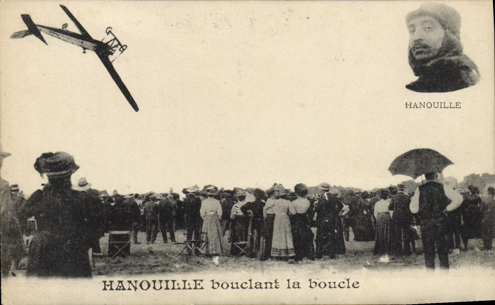 CPA Avion Aviation Hanouille bouclant la boucle 