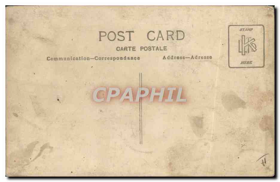 CARTE PHOTO Automobile — Verso
