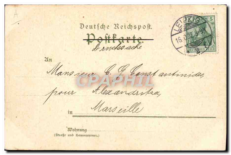 CPA Illustrateur Gruss aus Dresden Kley  — Verso