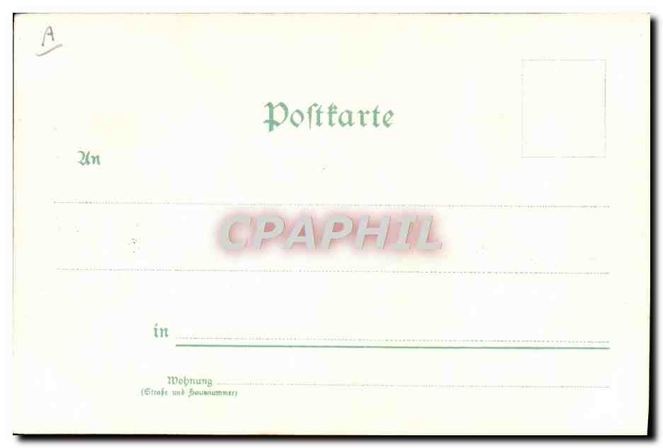 CPA Illustrateur Schloss Leipzig Gohlis Carlofort — Rückseite