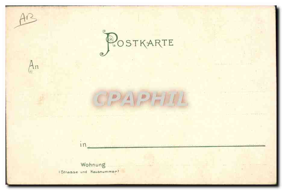 CPA Illustrateur Leipzig Neues Stadttheater Danse  — Verso
