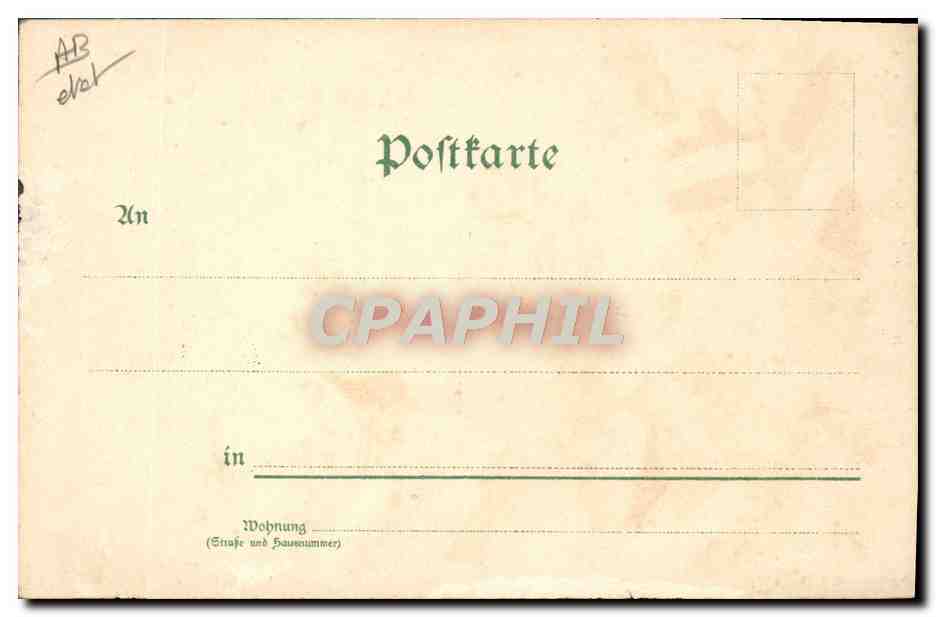 CPA Illustrateur Gruss aus Leipzig  — Rückseite