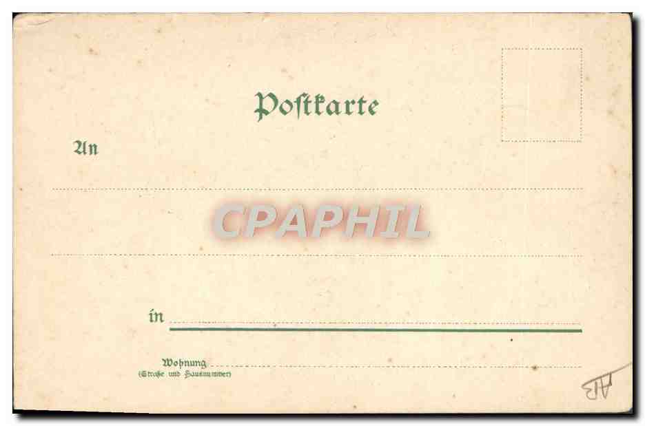 CPA Illustrateur Leipzig National Denkmal  — Verso