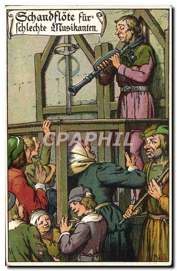 CPA Illustrateur Joueur de flute 