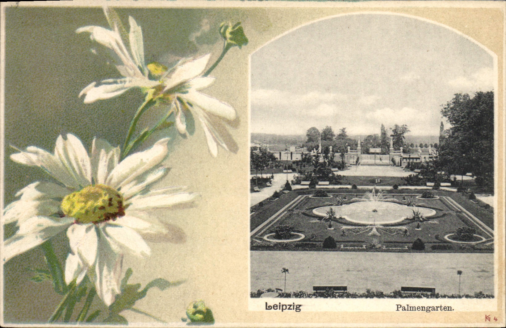 CPA Illustrateur Leipzig Palmengarten 