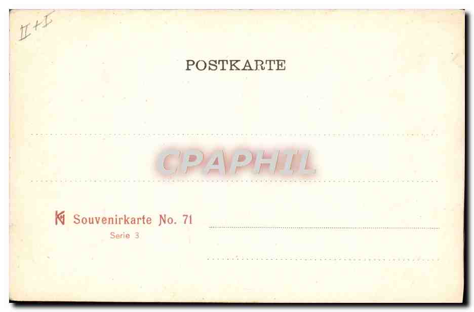 CPA Illustrateur Detmold Hermanns Denkmal — Back