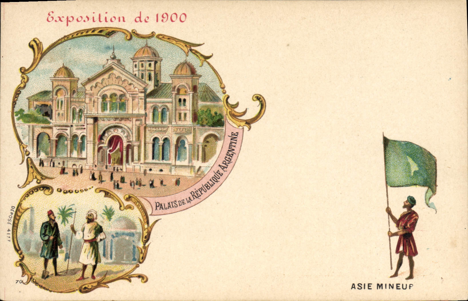 CPA Paris Exposition de 1900 Palais de la Republique Argentine Asie Mineure 