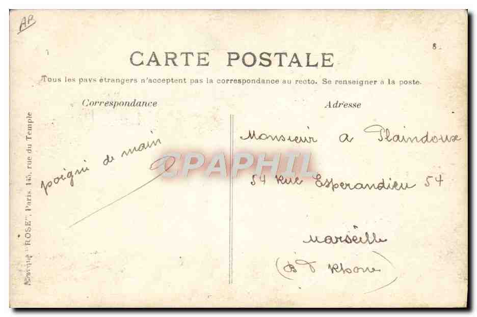CPA Aviation Zeppelin Dirigeable Le Liberte 27 aout 1909 — Rückseite