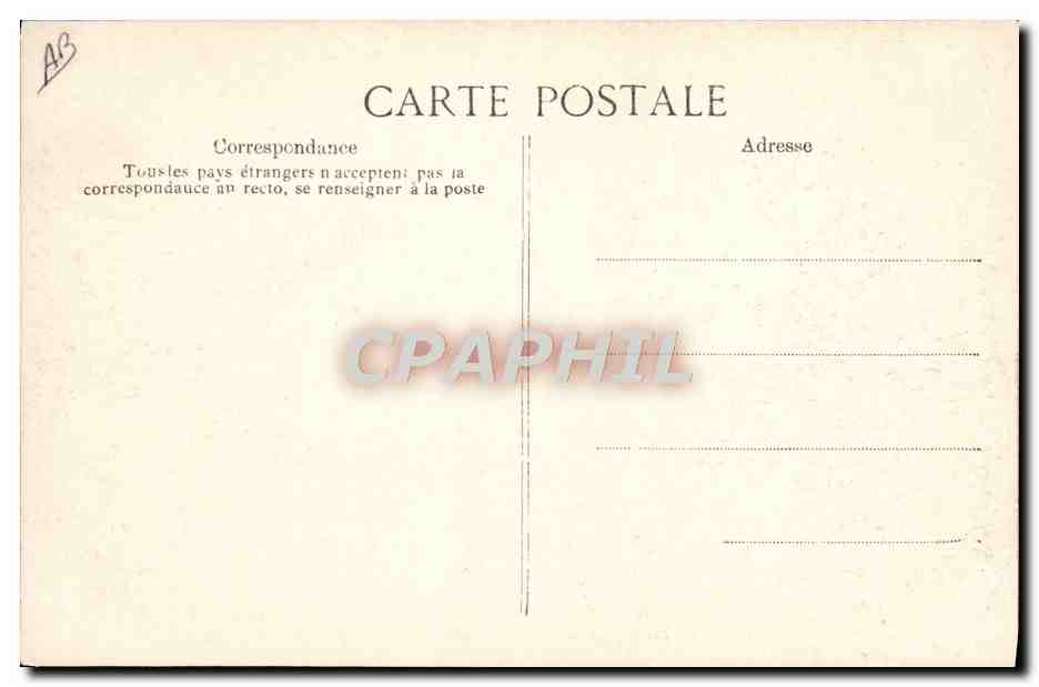 CPA Aviation Zeppelin Dirigeable Paris en ballon Arc de triomphe de l'etoile  — Rückseite