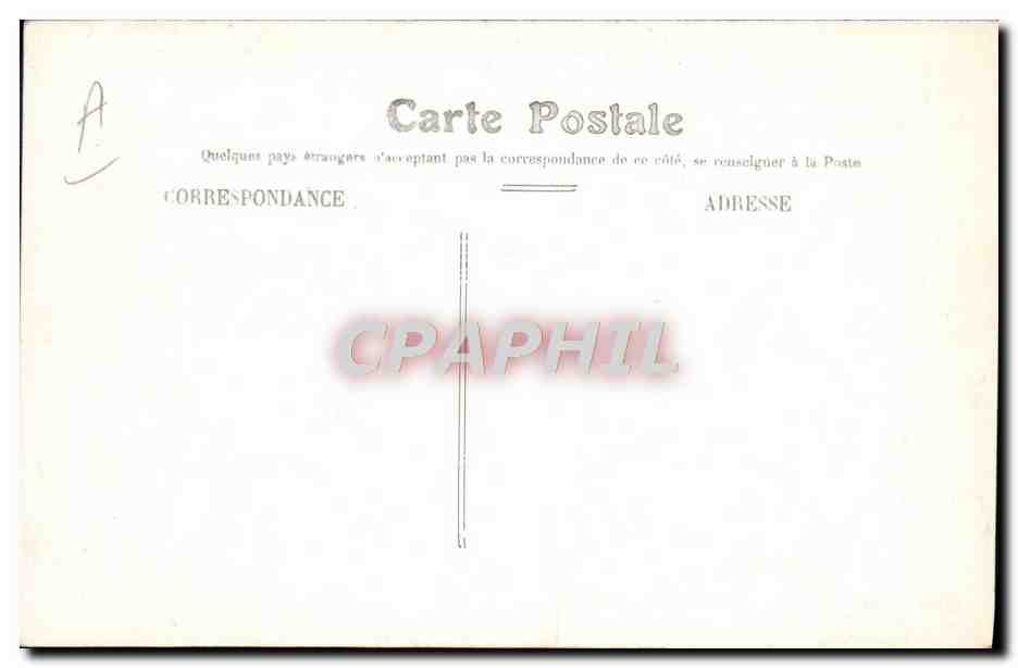 CPA Aviation Zeppelin Dirigeable Ville de Paris Henry Deutsch de la Meurthe  — Rückseite