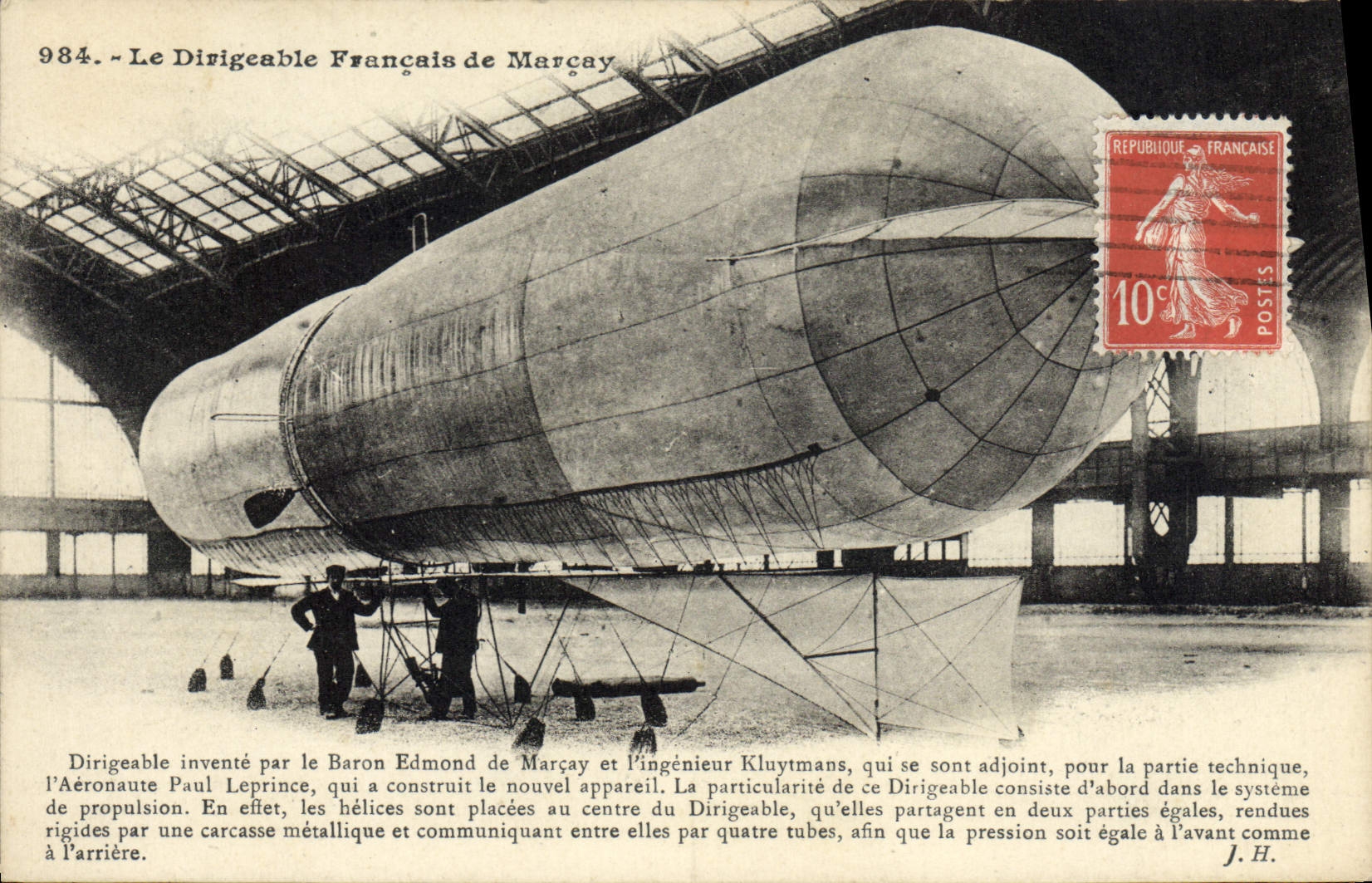 CPA Aviation Zeppelin Dirigeable Baron Edmond de Marcay Kluytmans 