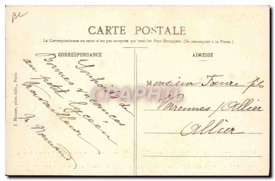 CPA Aviation Zeppelin Dirigeable Baron Edmond de Marcay Kluytmans  — Rückseite