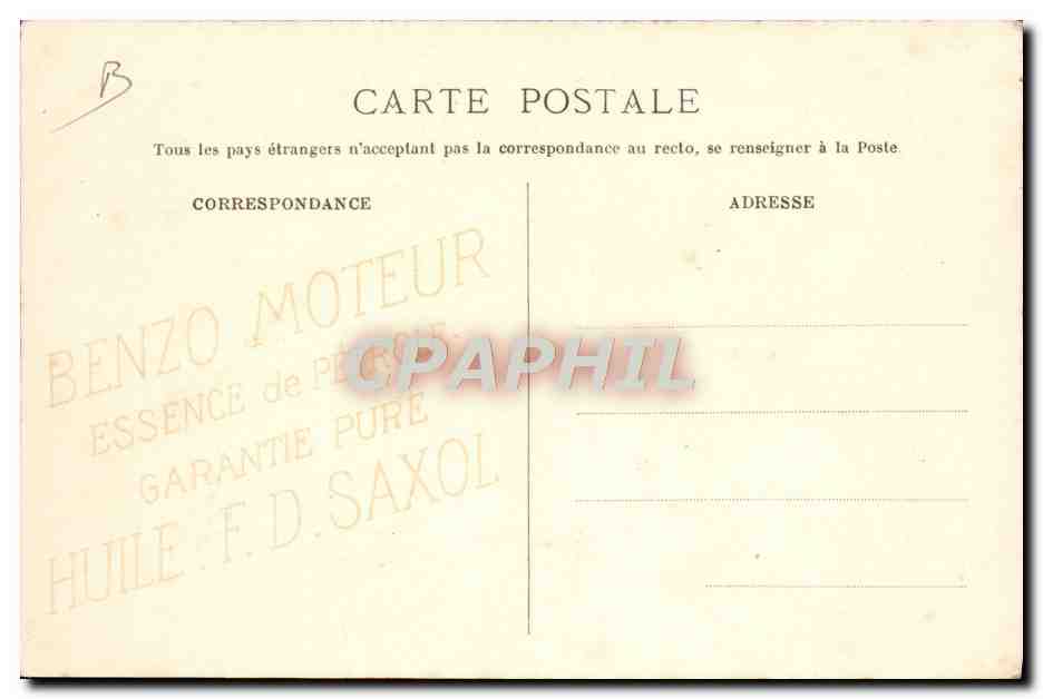 CPA Aviation aux grandes Manoeuvres du sud Ouest Provision d'essence des escadrilles du aprti bleu  — Rückseite