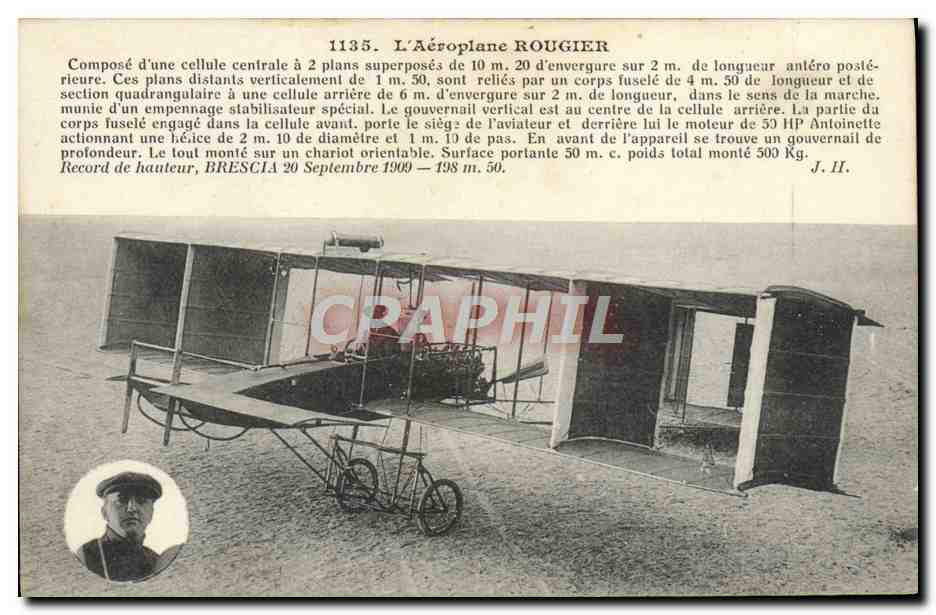 CPA Aviation Aeroplane Rougier 