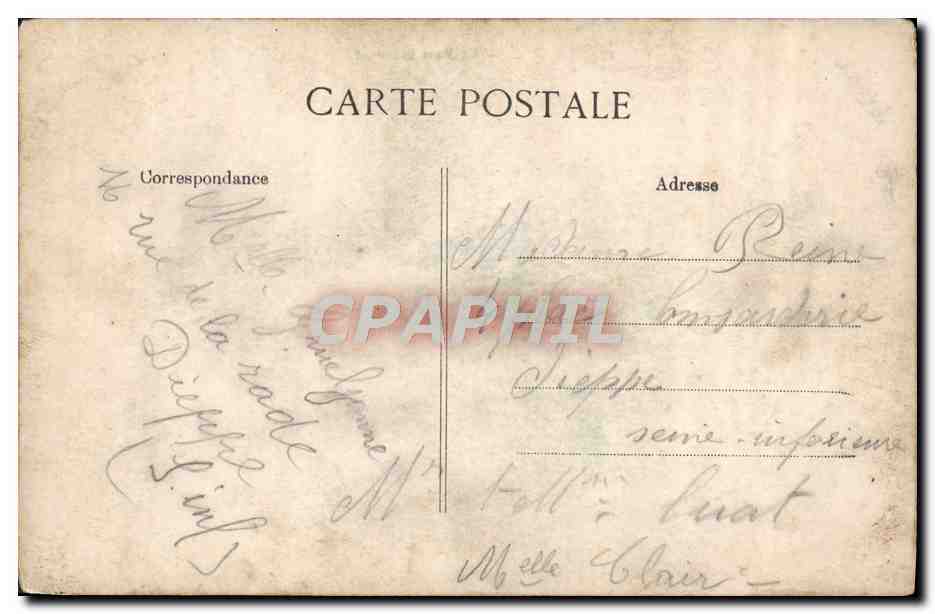CPA Dieppe Le pont tournant — Rückseite