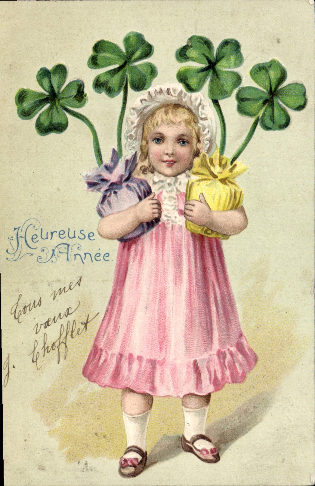 CPA Fantaisie Enfant Trefle 