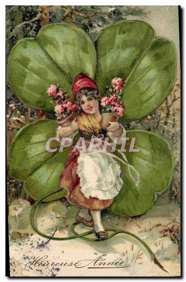 CPA Fantaisie Enfant Trefle 