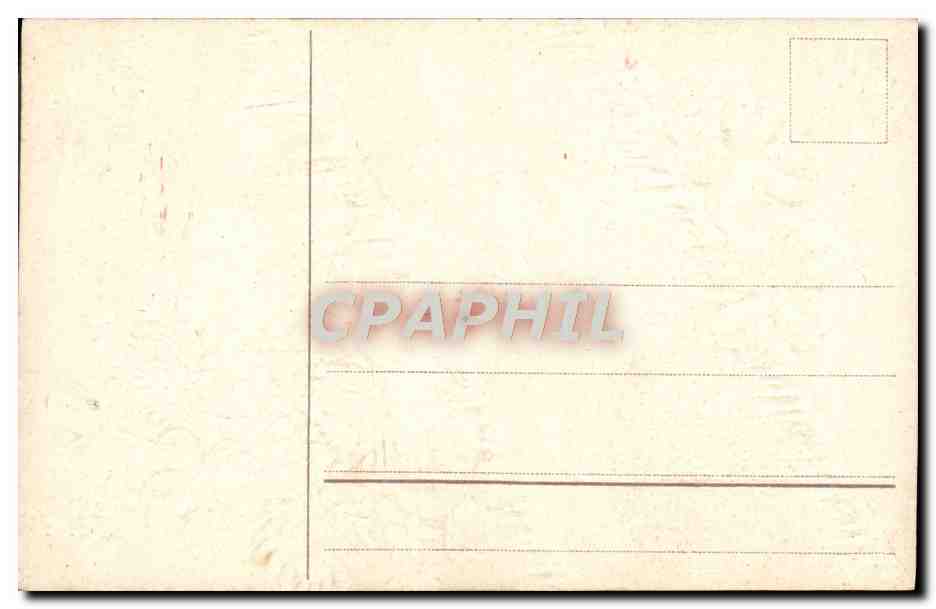 CPA Fantaisie Fleurs Trefles — Verso